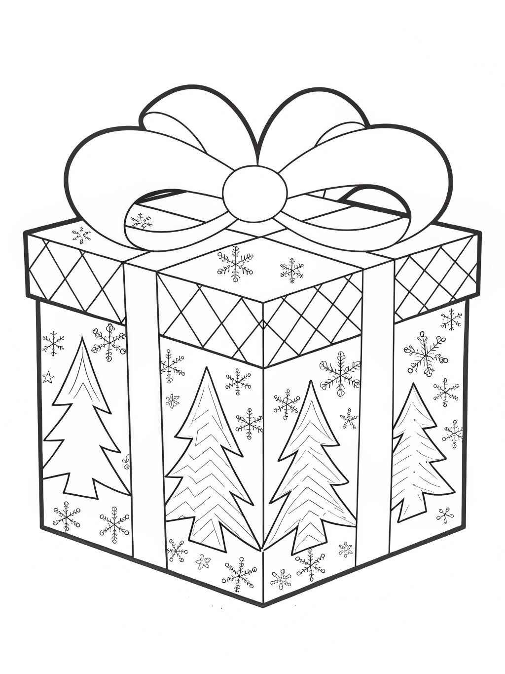 Desenho de Presentes De Natal Desenho Colorir Imprimir 02