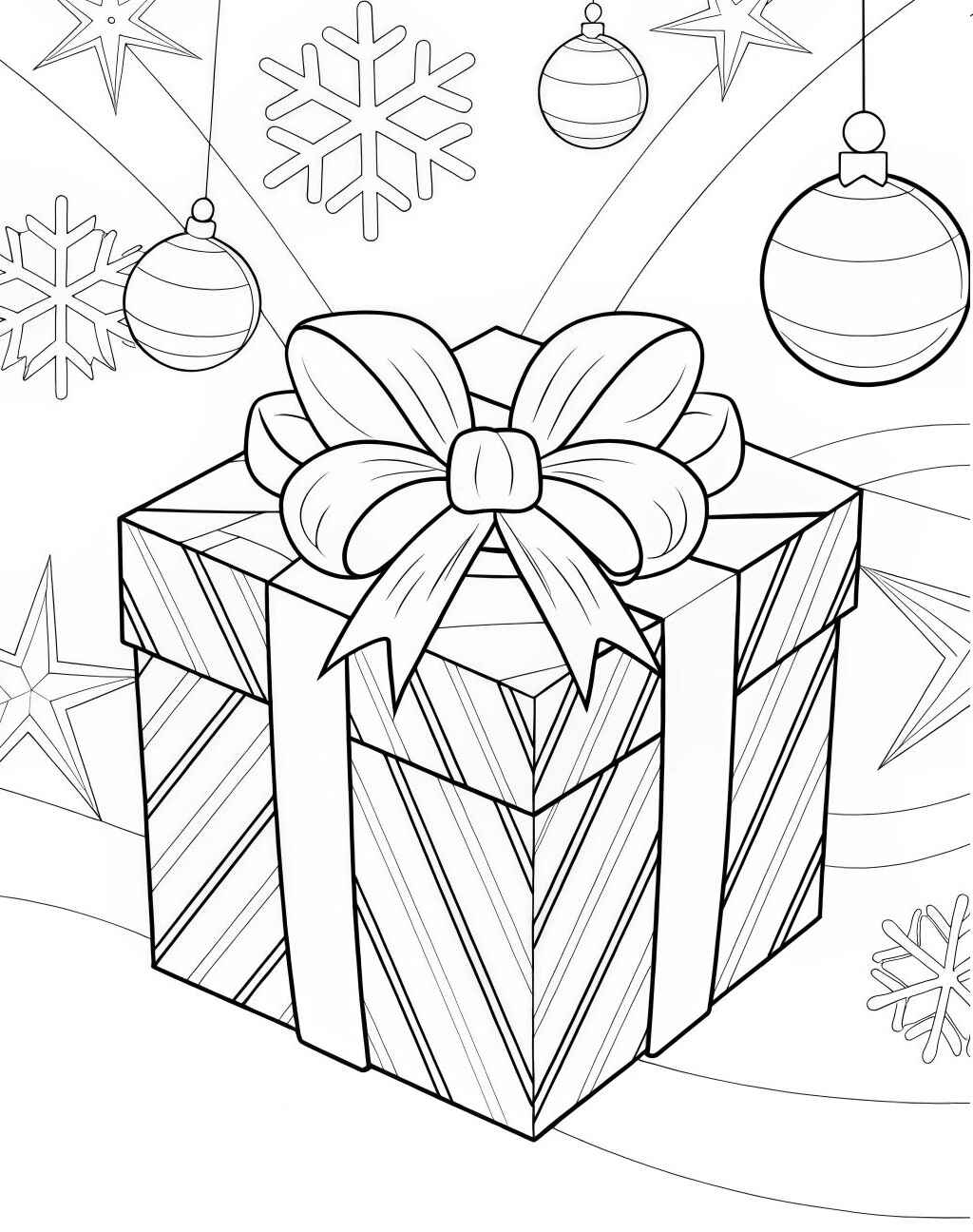 Desenho de Presentes De Natal Desenho Colorir Imprimir 03