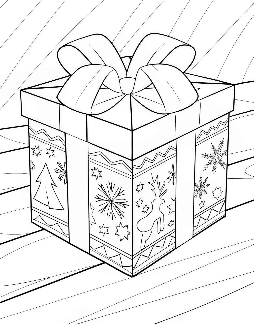 Desenho de Presentes De Natal Desenho Colorir Imprimir 04