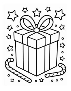 Desenho de Presentes De Natal Desenho Colorir Imprimir 05