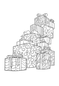 Desenho de Presentes De Natal Desenho Colorir Imprimir 15