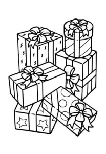 Desenho de Presentes De Natal Desenho Colorir Imprimir 17