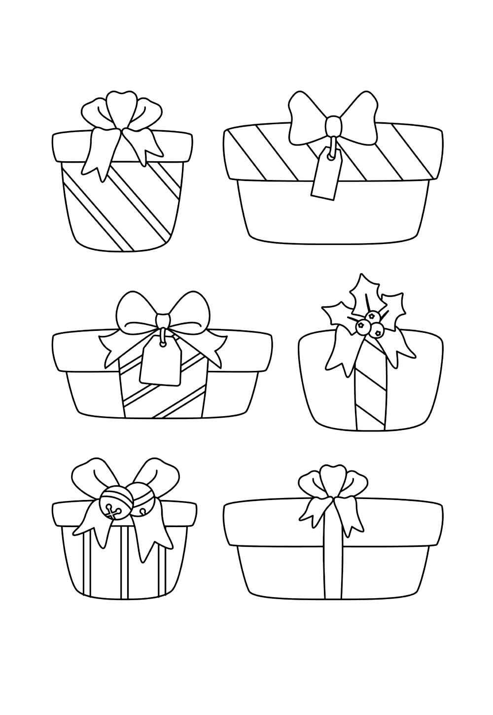 Desenho de Presentes De Natal Desenho Colorir Imprimir 18