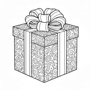 Desenho de Presentes De Natal Desenho Colorir Imprimir 20