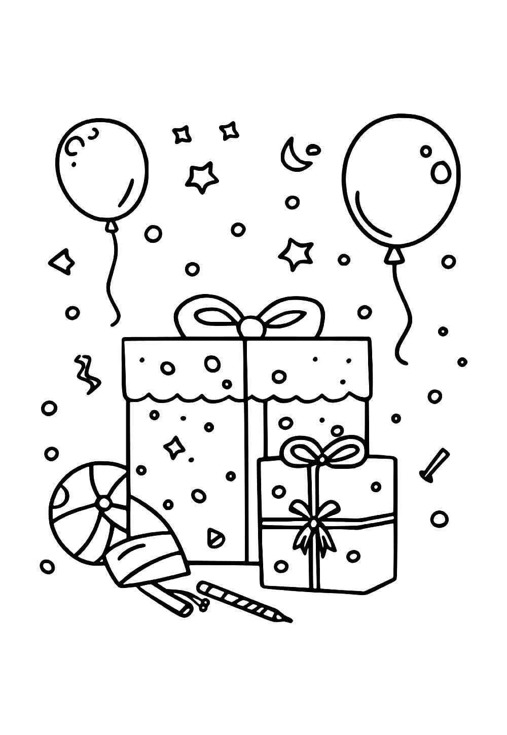 Desenho de Presentes De Natal Desenho Colorir Imprimir 21