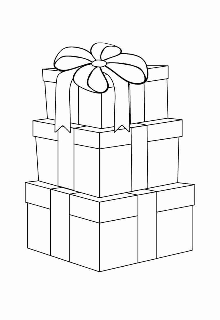 Desenho de Presentes De Natal Desenho Colorir Imprimir 25