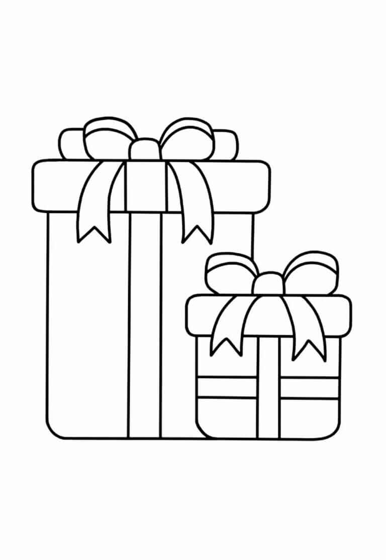 Desenho de Presentes De Natal Desenho Colorir Imprimir 26