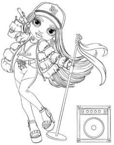 Desenho de Rainbow High Desenho Colorir Imprimir 01