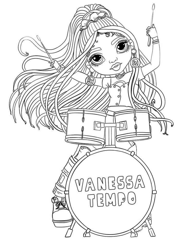 Desenho de Rainbow High Desenho Colorir Imprimir 04