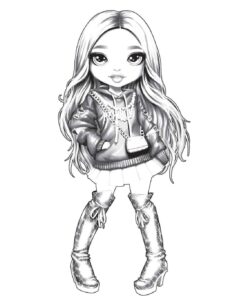 Desenho de Rainbow High Desenho Colorir Imprimir 05