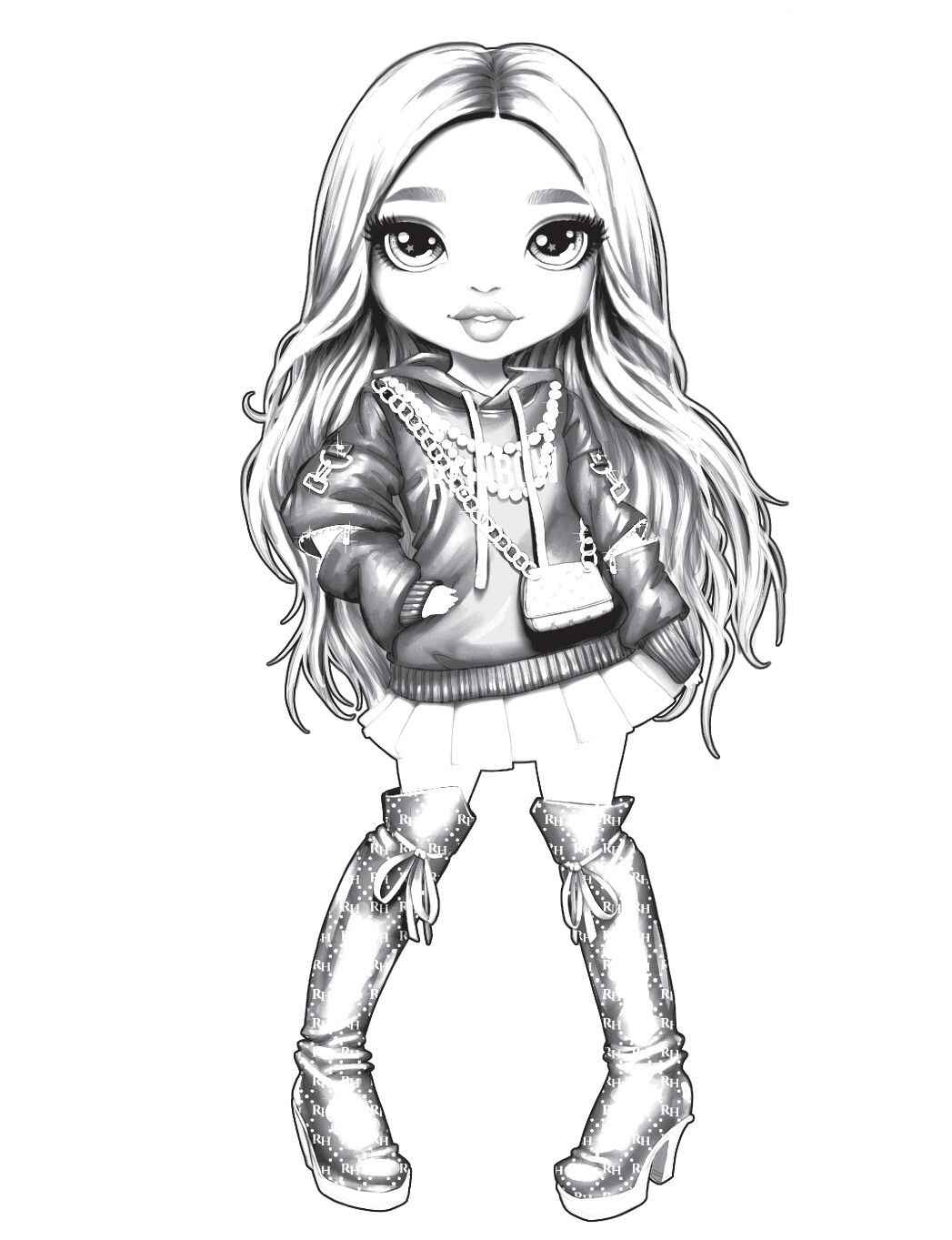 Desenho de Rainbow High Desenho Colorir Imprimir 05