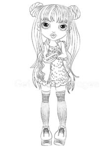 Desenho de Rainbow High Desenho Colorir Imprimir 06