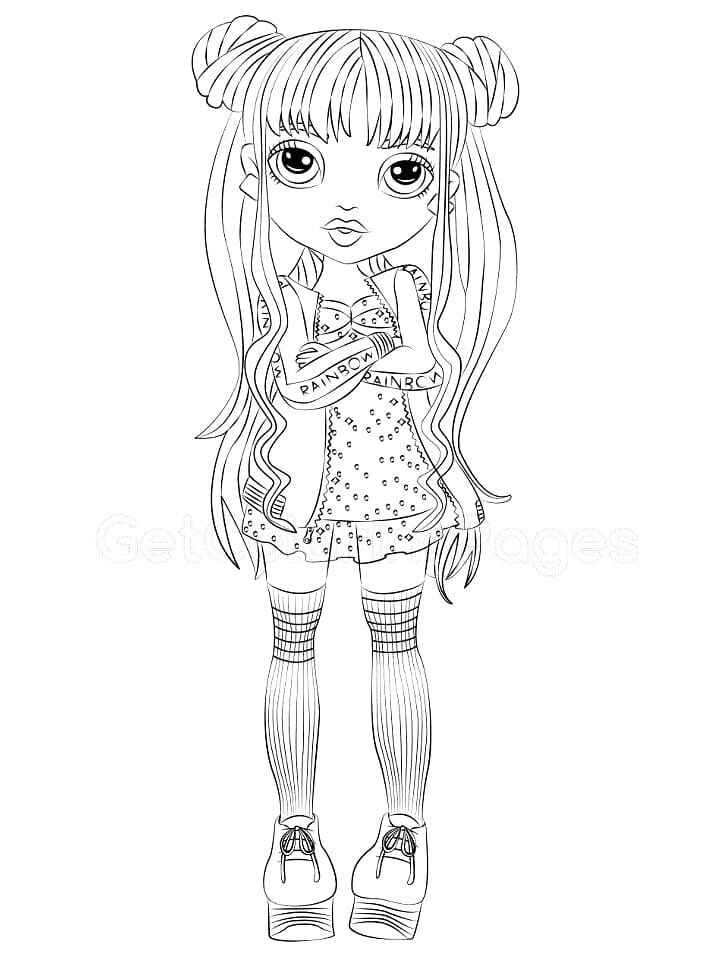 Desenho de Rainbow High Desenho Colorir Imprimir 06