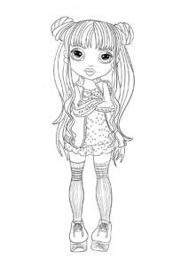 Desenho de Rainbow High Desenho Colorir Imprimir 08
