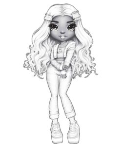 Desenho de Rainbow High Desenho Colorir Imprimir 09