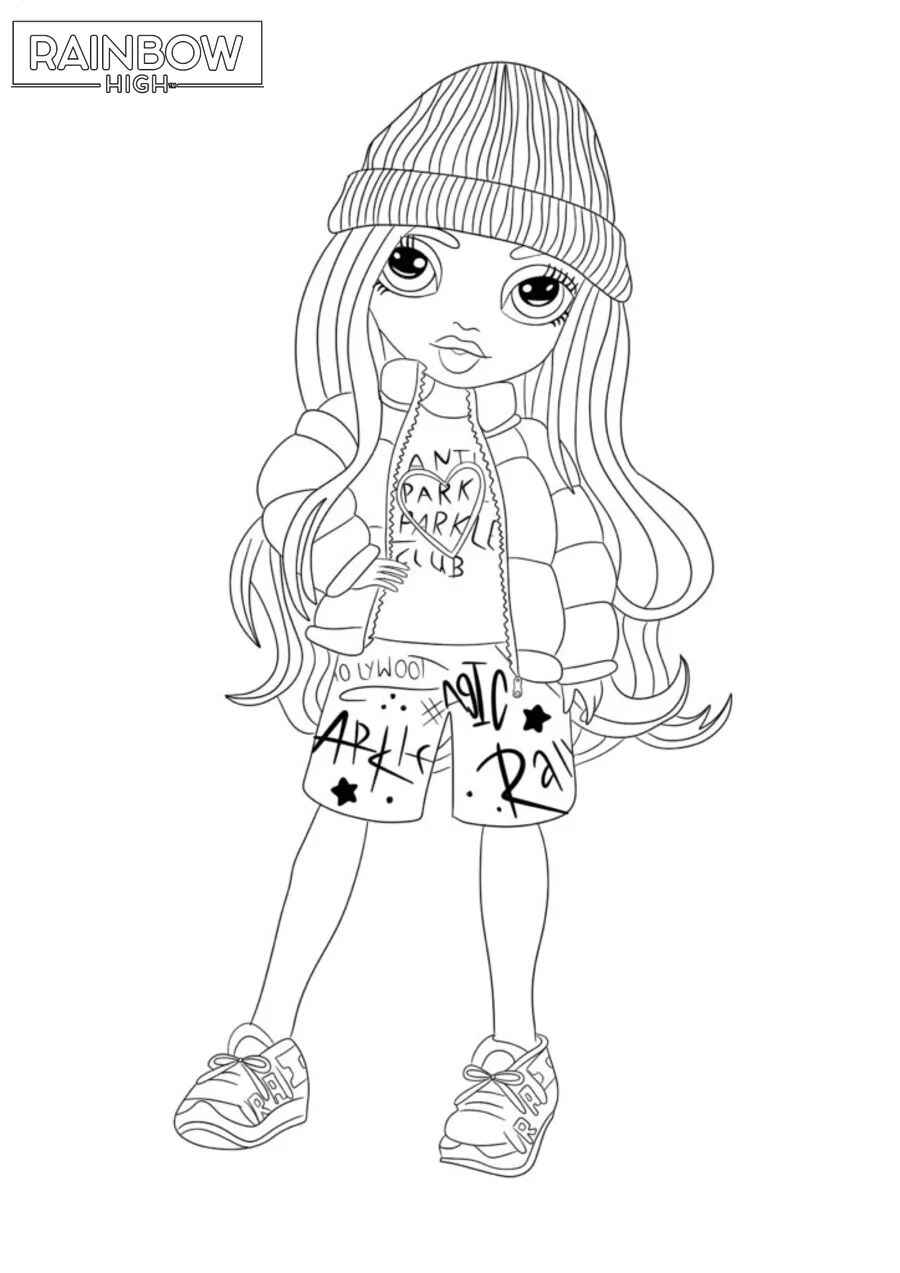 Desenho de Rainbow High Desenho Colorir Imprimir 10