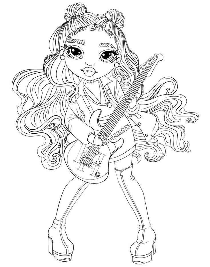 Desenho de Rainbow High Desenho Colorir Imprimir 11
