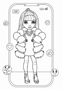 Desenho de Rainbow High Desenho Colorir Imprimir 14