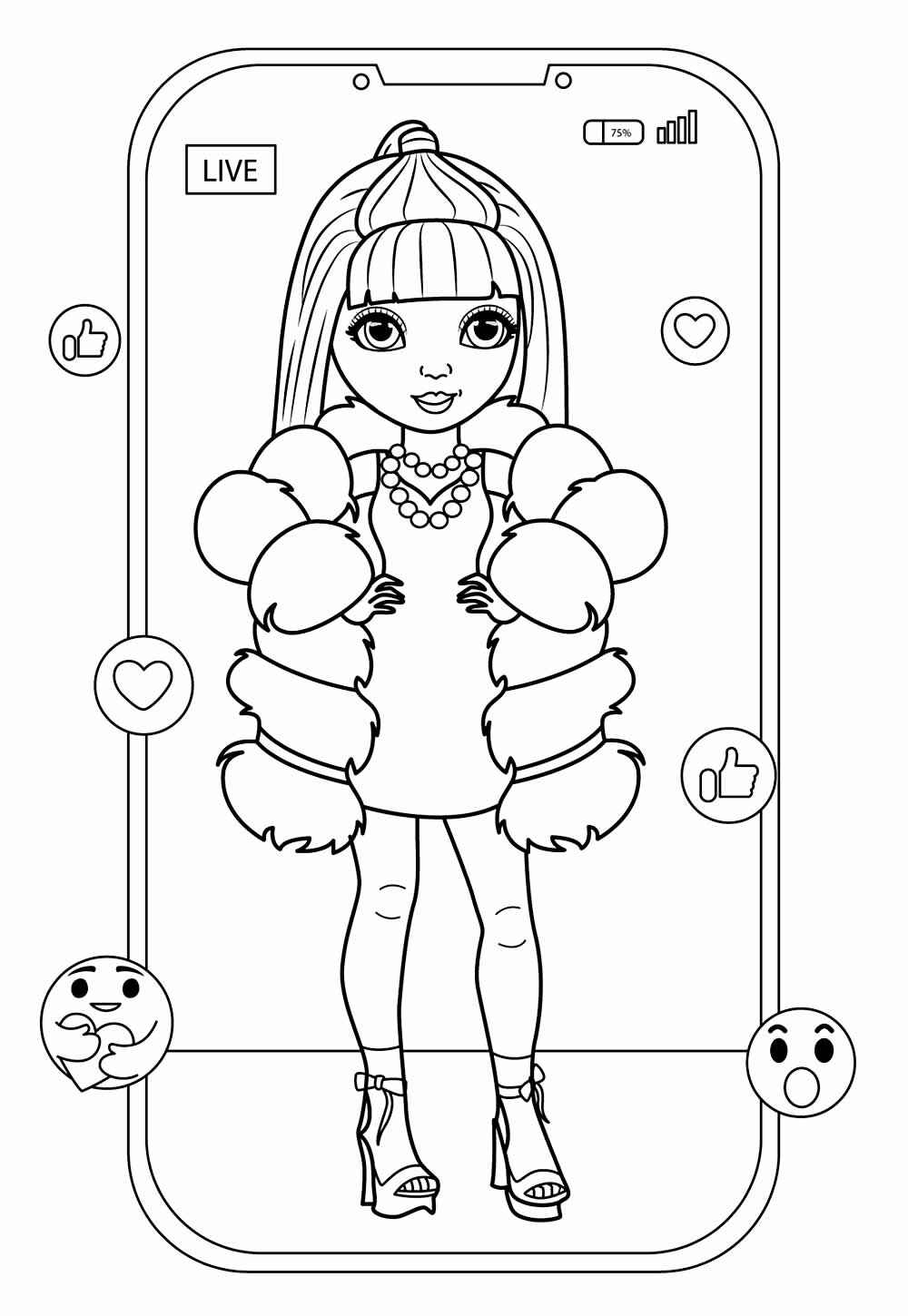 Desenho de Rainbow High Desenho Colorir Imprimir 14