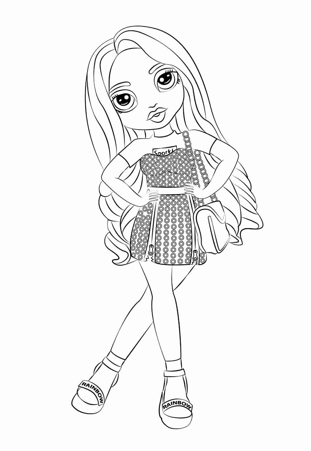 Desenhos De Rainbow High Para Imprimir E Colorir