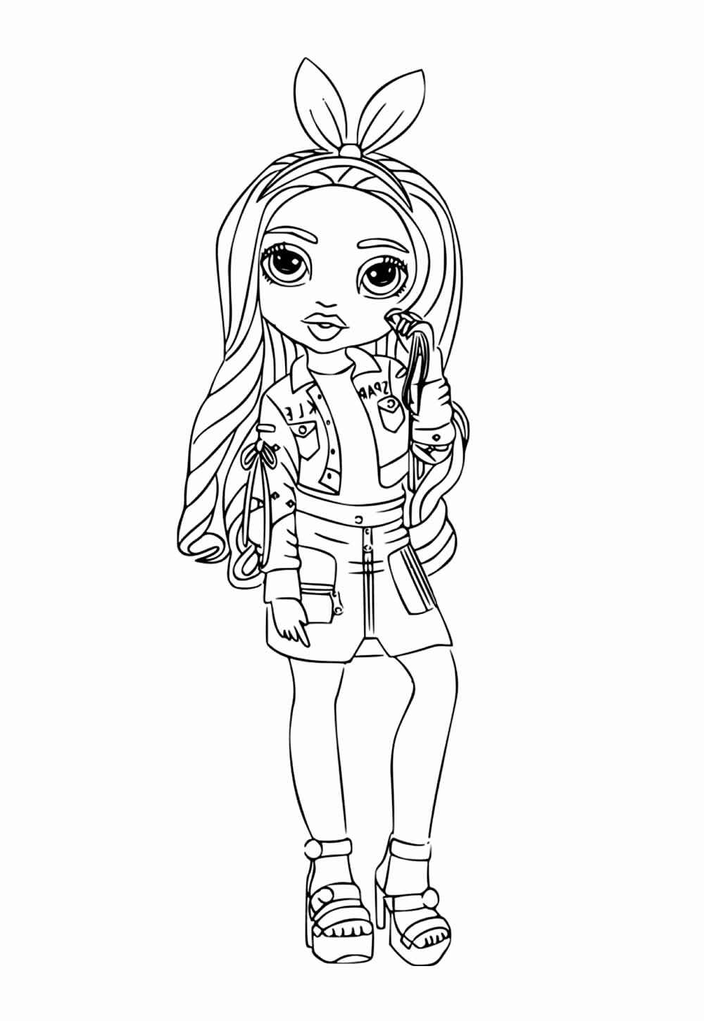 Desenho de Rainbow High Desenho Colorir Imprimir 16