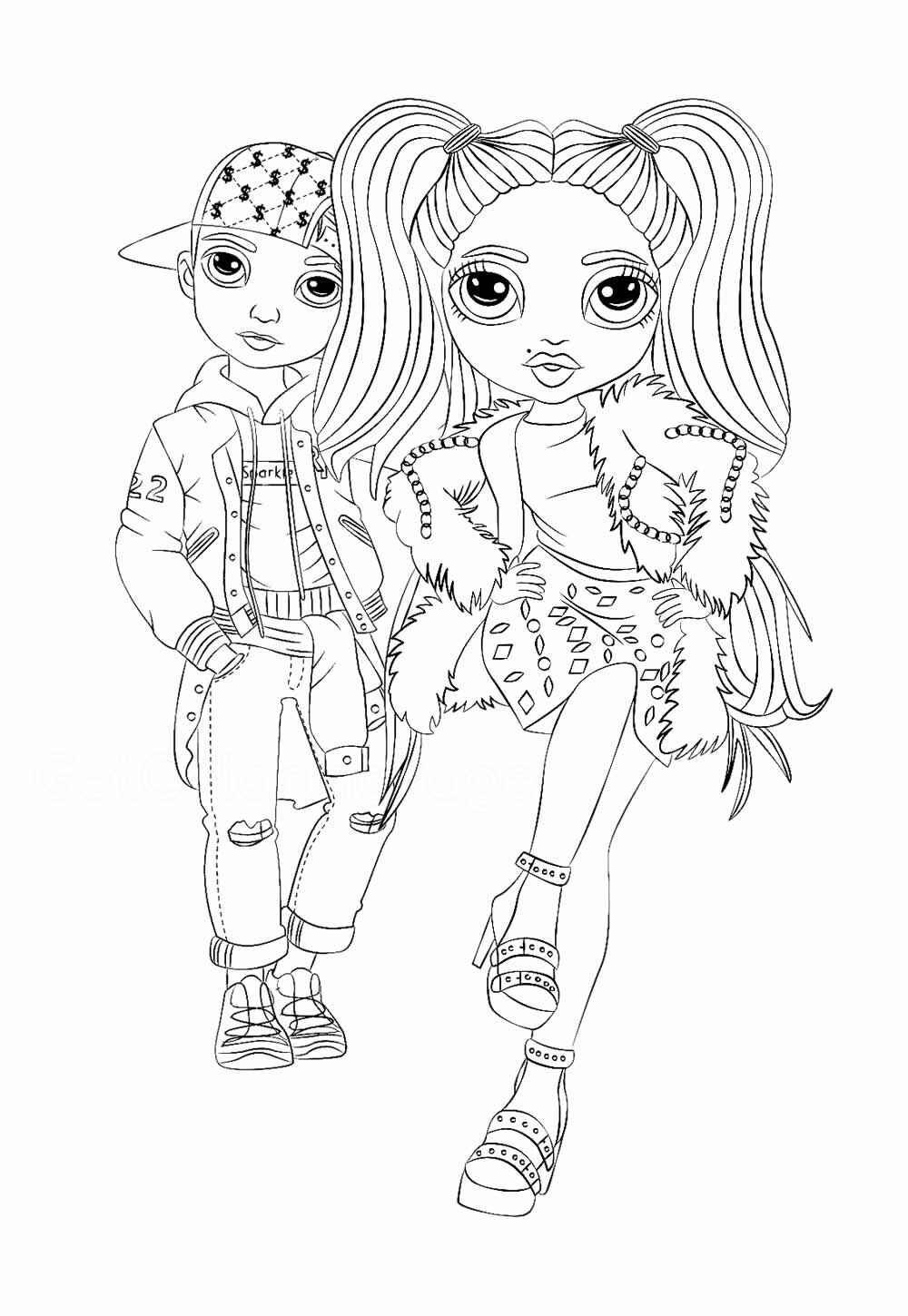 Desenho de Rainbow High Desenho Colorir Imprimir 17