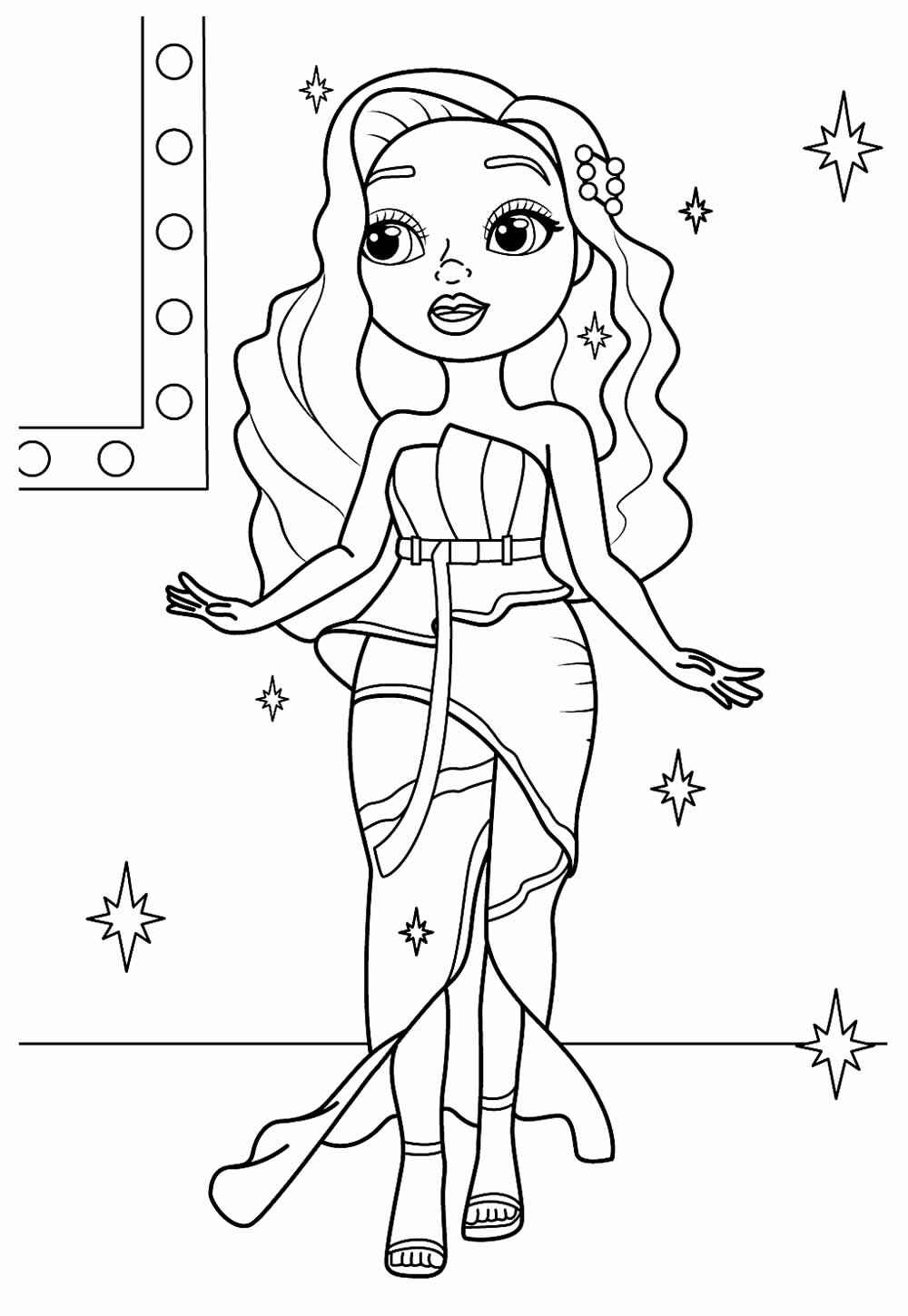 Desenho de Rainbow High Desenho Colorir Imprimir 19