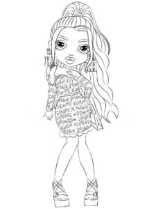 Desenho de Rainbow High Desenho Colorir Imprimir 22