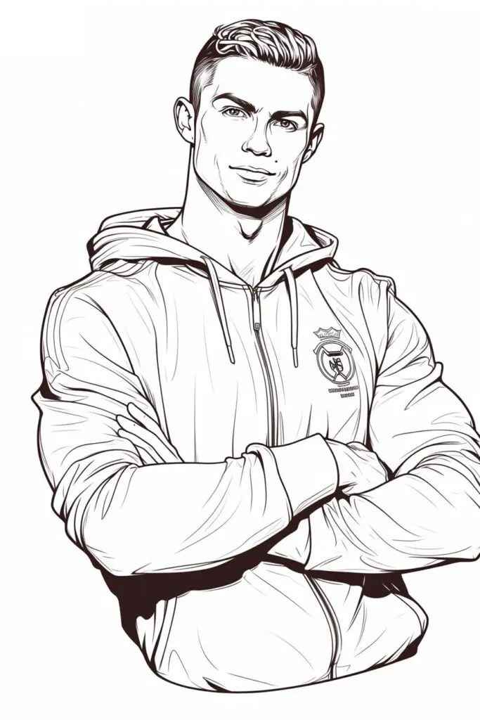 Desenho de Real Madrid Desenho Colorir Imprimir 01