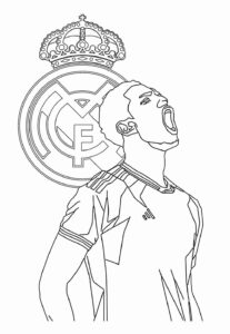 Desenho de Real Madrid Desenho Colorir Imprimir 19