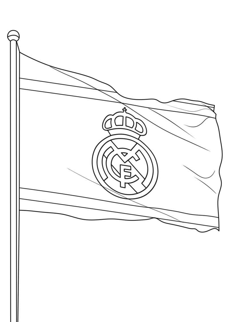 Desenho de Real Madrid Desenho Colorir Imprimir 24