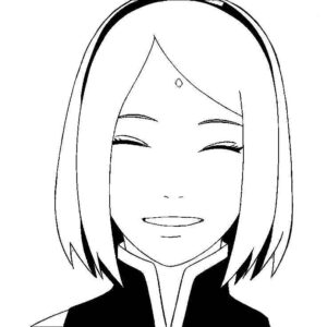 Desenho de Sakura Haruno Desenho Colorir Imprimir 03