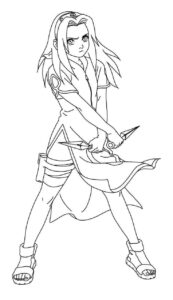 Desenho de Sakura Haruno Desenho Colorir Imprimir 06