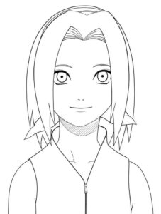 Desenho de Sakura Haruno Desenho Colorir Imprimir 10