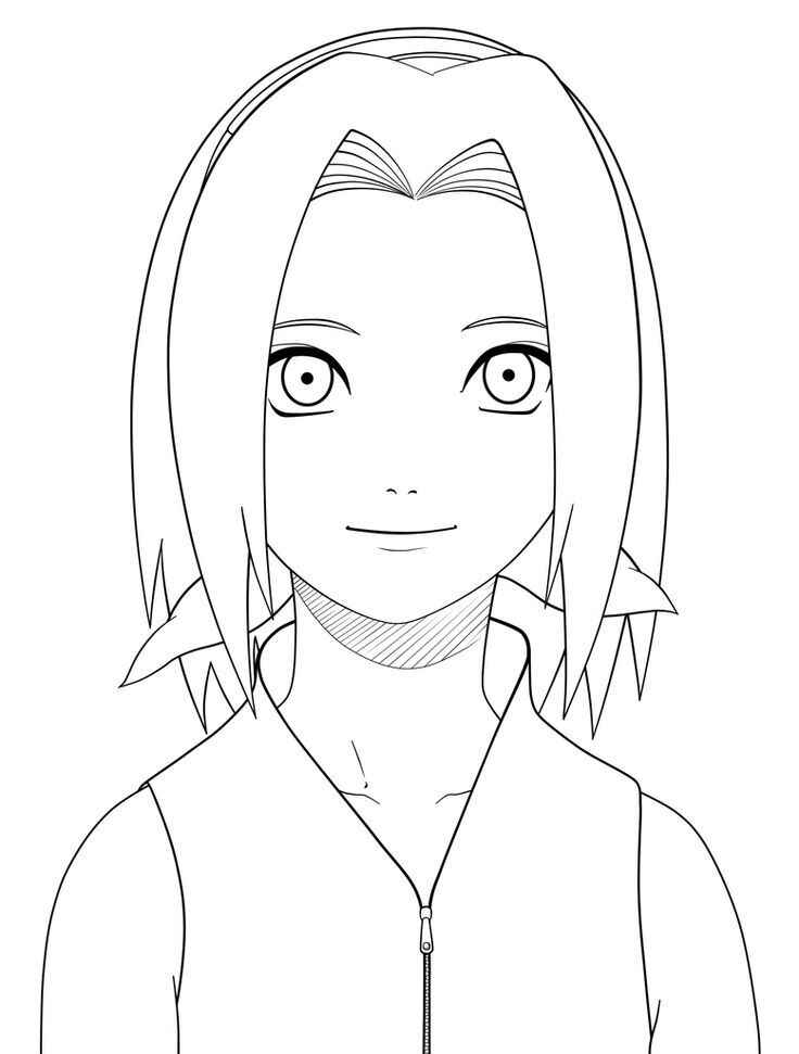 Desenho de Sakura Haruno Desenho Colorir Imprimir 10