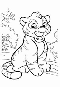 Desenho de Tigre Desenho Colorir Imprimir 005