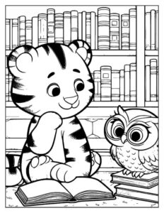 Desenho de Tigre Desenho Colorir Imprimir 015