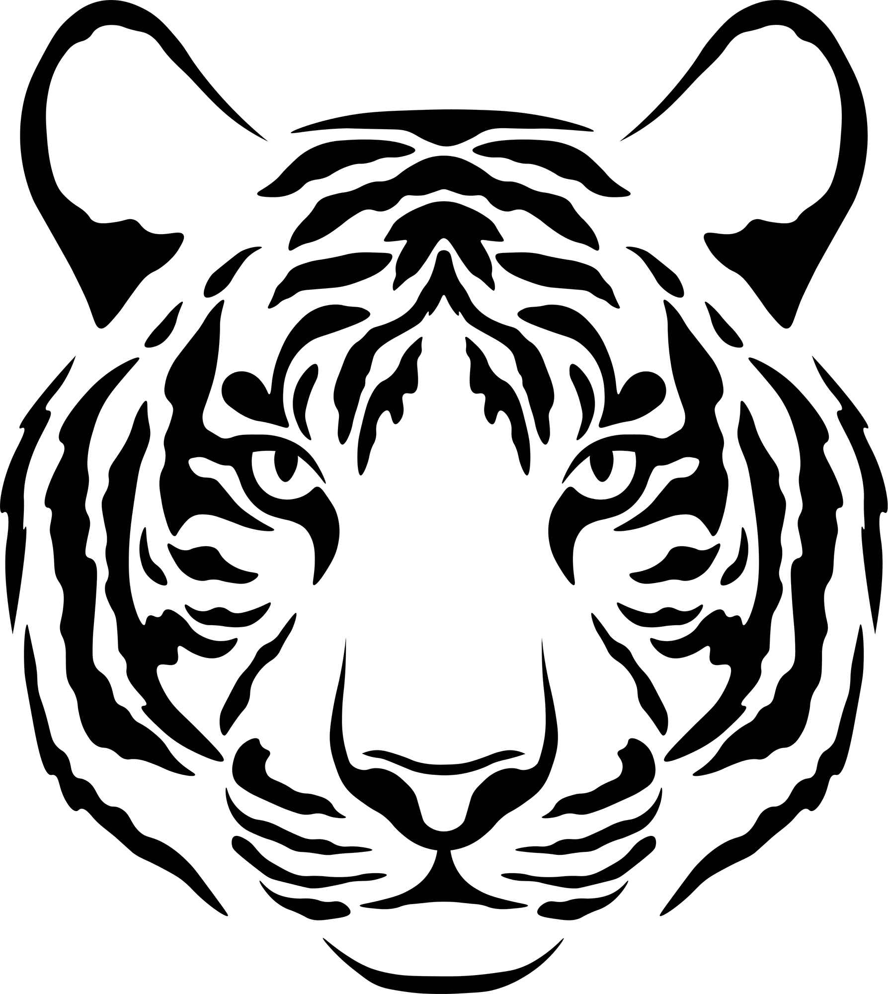 Desenho de Tigre Desenho Colorir Imprimir 046