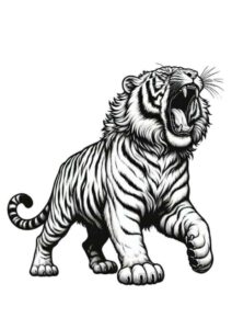 Desenho de Tigre Desenho Colorir Imprimir 050