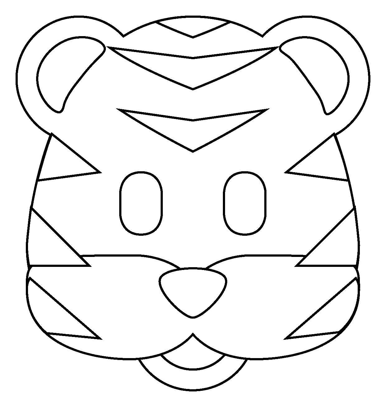 Desenho de Tigre Desenho Colorir Imprimir 062