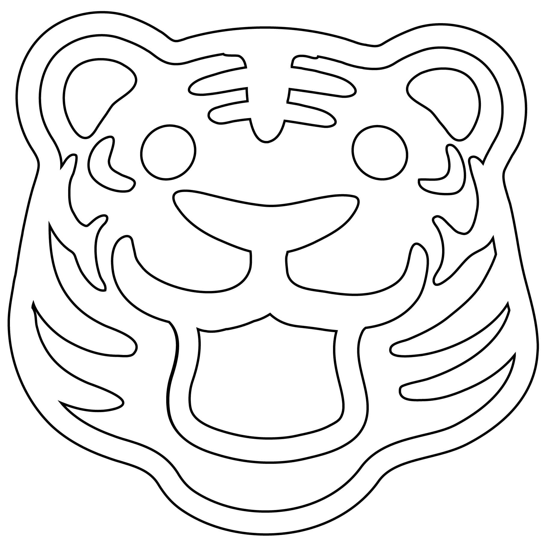 Desenho de Tigre Desenho Colorir Imprimir 063