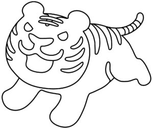 Desenho de Tigre Desenho Colorir Imprimir 065