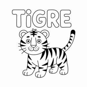 Desenho de Tigre Desenho Colorir Imprimir 079