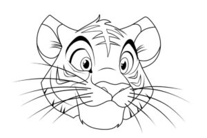 Desenho de Tigre Desenho Colorir Imprimir 098