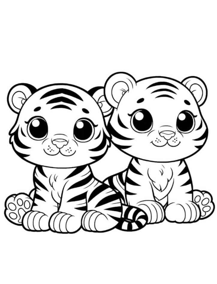 Desenho de Tigre Desenho Colorir Imprimir 108