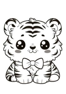 Desenho de Tigre Desenho Colorir Imprimir 112