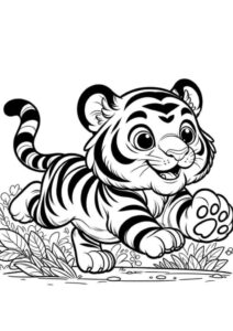 Desenho de Tigre Desenho Colorir Imprimir 114