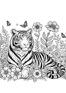 Desenho de Tigre Desenho Colorir Imprimir 118