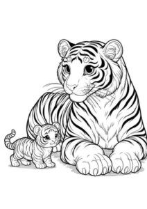 Desenho de Tigre Desenho Colorir Imprimir 119