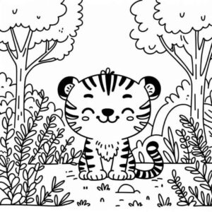 Desenho de Tigre Desenho Colorir Imprimir 121